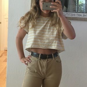 CROPPED STRIPED TANK